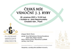 Plakát Česká mše vánoční Jakuba Jana Ryby